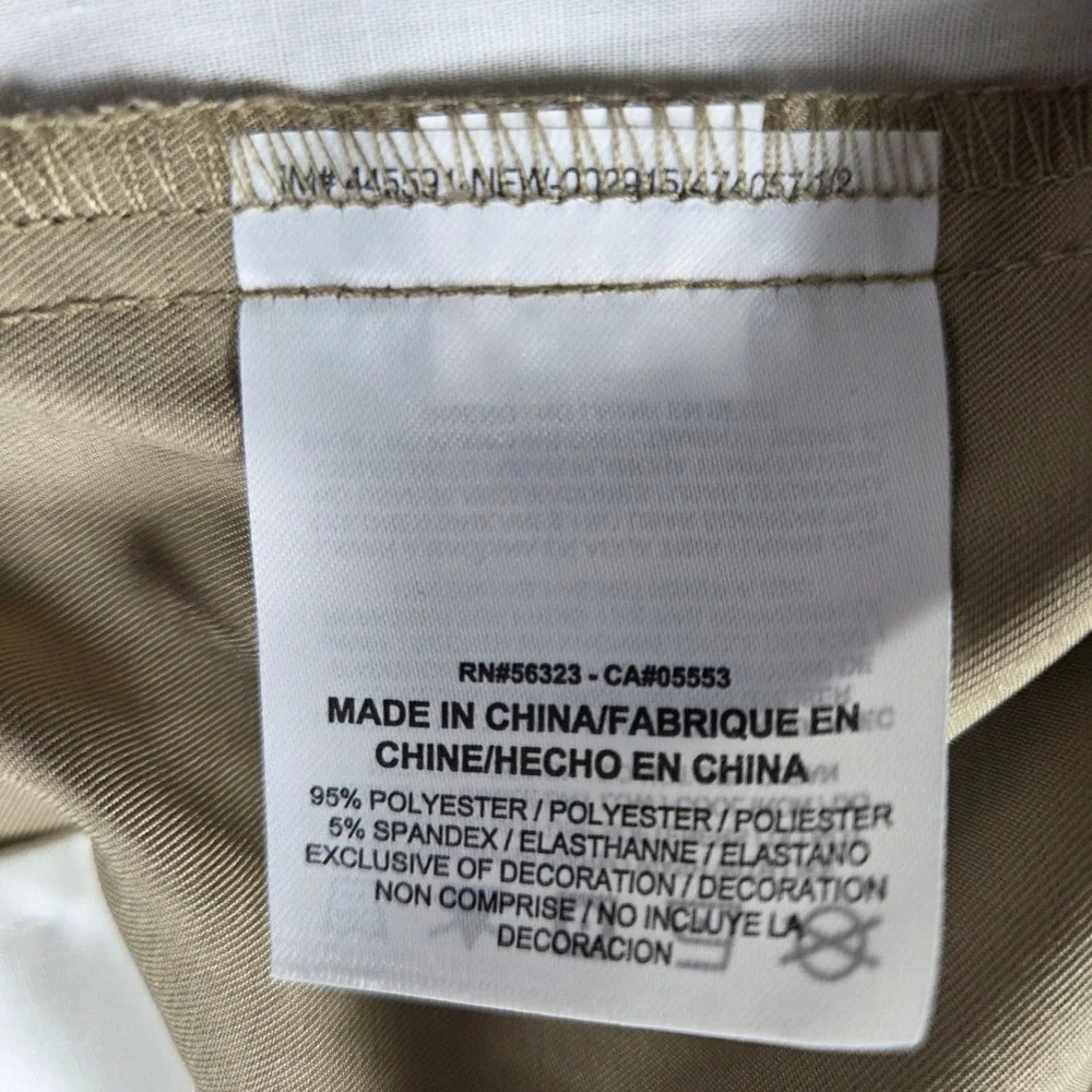Nike Dri Fit Mens Golf Pants Tan Khaki Size 40x30‎ Straight Leg Flat Front